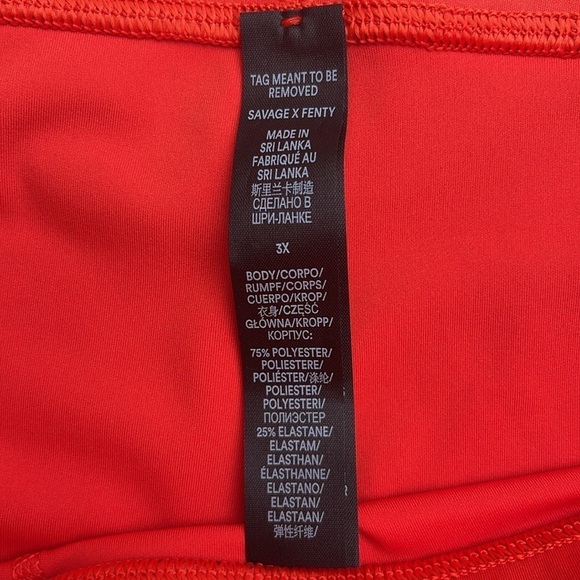 Savage X Fenty Orange Bike Shorts - Picture 5 of 7